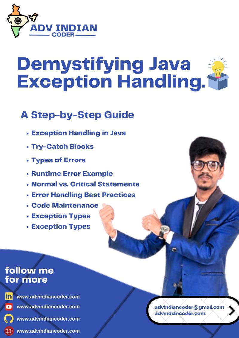 Demystifying Java Exception Handling: A Step-by-Step Guide